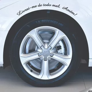 Adesivo Livrai-me de todo mal. Amém! Paralama Carro Moto Notebook Curvado e Reto em Oferta na Shopee