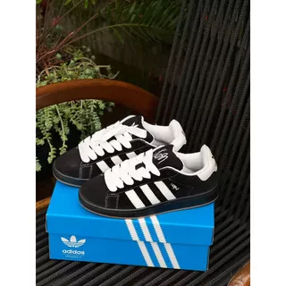 Tenis Campus 00s KORN Preto Casual 2 Cadarços Confortavel Estudante Colégio Retro Originals