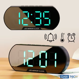 Relógio De Led Digital Mesa Portátil C/ Despertador Alarme Com Dimmer Inteligente Lcd Visor Grande