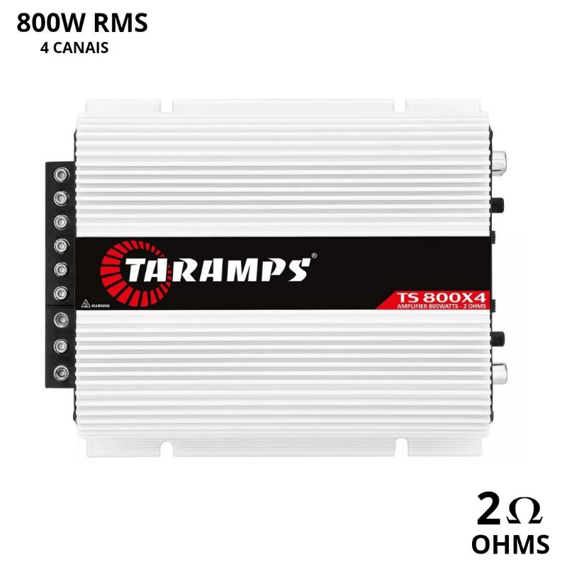 Módulo Taramps TS800x4 de 800W RMS 2 ohms 4 canais