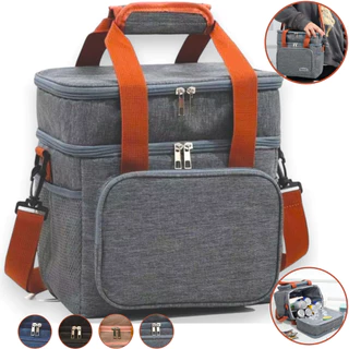 Bolsa Térmica De Duas Camadas De Grande Capacidade Adequada Para Piquenique Na Praia