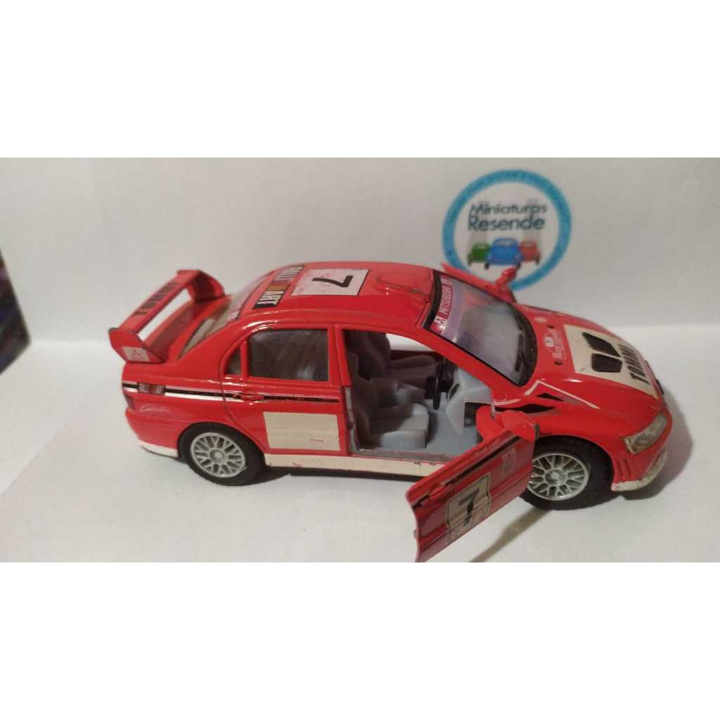 (Caixa 4-10-III) Kinsmart Mitsubishi Lancer Evolution VII (Miniatura ORIGINAL loose).