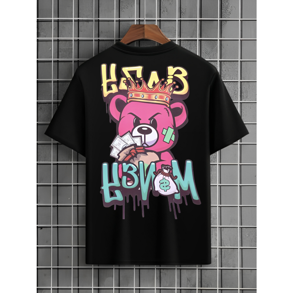 Camiseta Streetwear Urso Money Promoção