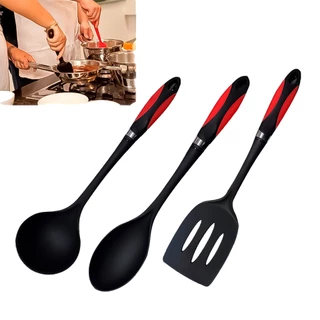 Concha Colher Espátula Flexível Em Plástico PVC Emborrachado Design Moderno Utensílios Casa Cozinha em Oferta na Shopee