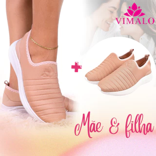 KIT 02 PARES TÊNIS NUDE MÃE & FILHA - VL02 ADULTO + INFANTIL - NÚMEROS DIFERENTES em Oferta na Shopee