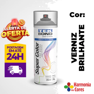 Tinta Spray Uso Geral 350ML Verniz Incolor Tekbond Top