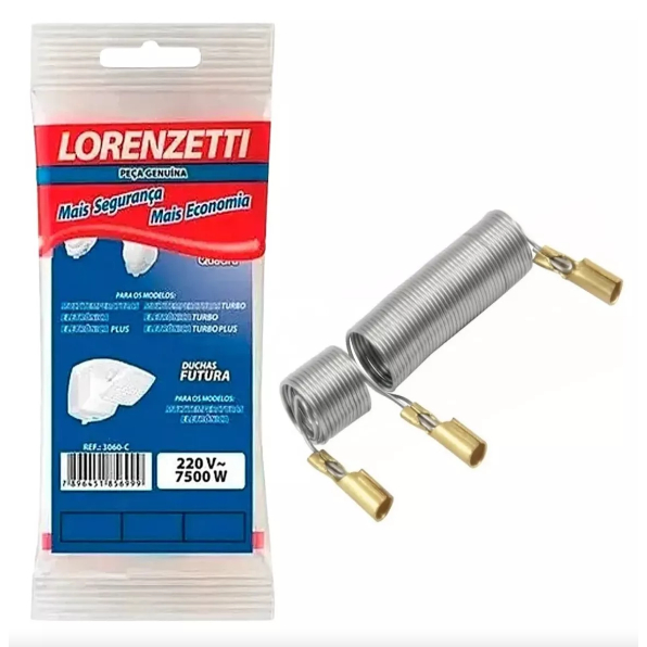 RESISTÊNCIA DUO SHOWER/QUADRA/FUTURA 220V 7500W LORENZETTI | Shopee Brasil
