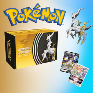 Cards Pokemon Box Ferramentas de Treinador Pokémon 122 Cartas Arceus Copag