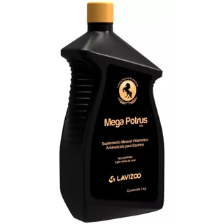 Mega Potrus Gel Lavizoo 1kg Suplemento Para Equinos Potros em Oferta na Shopee