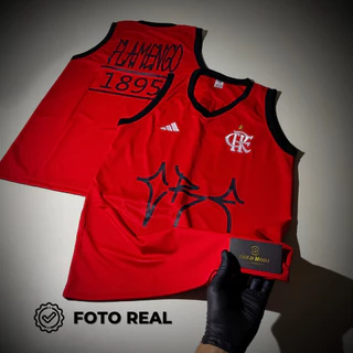CAMISA REGATA DO FLAMENGO COM TECNOLOGIA DE TRANSPIRAÇÃO