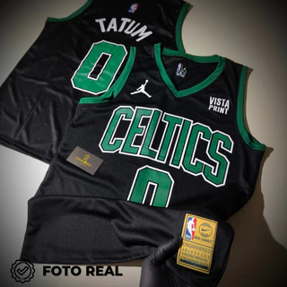 CAMISA DE BASQUETE CELTICS PRETA 1° LINHA (PRÓ)