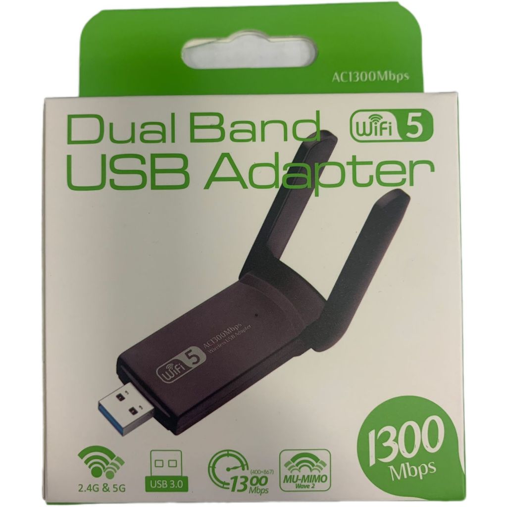 BrosTrend USB Adattatore a Lunga Portata 1200Mbps, Dual Band 5 GHz 867