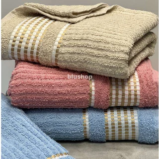 Kit 3 Toalha banho Banhão Canelada Tókio Luxo Gigante 140x75cm 100% Algodão