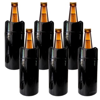 Porta Cerveja Térmica Camisinha Porta Garrafa 600ml Kit 6uni