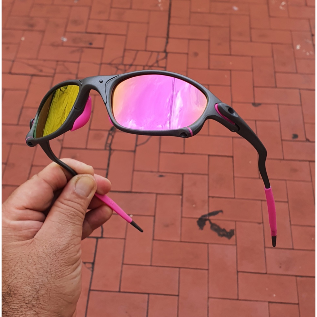 Óculos de Sol Doublex Rosa Pink Juliet X-Metal G09 Lupa Pinada Tamanho Grande Mars Penny Promocao!