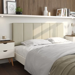 Cabeceira de cama Box Suspensa Dobrável Almofadada Tamanho Queen 1,60