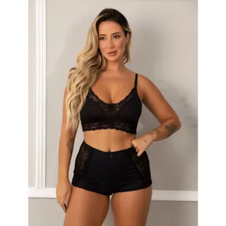 Short Doll Feminino Rendado 012