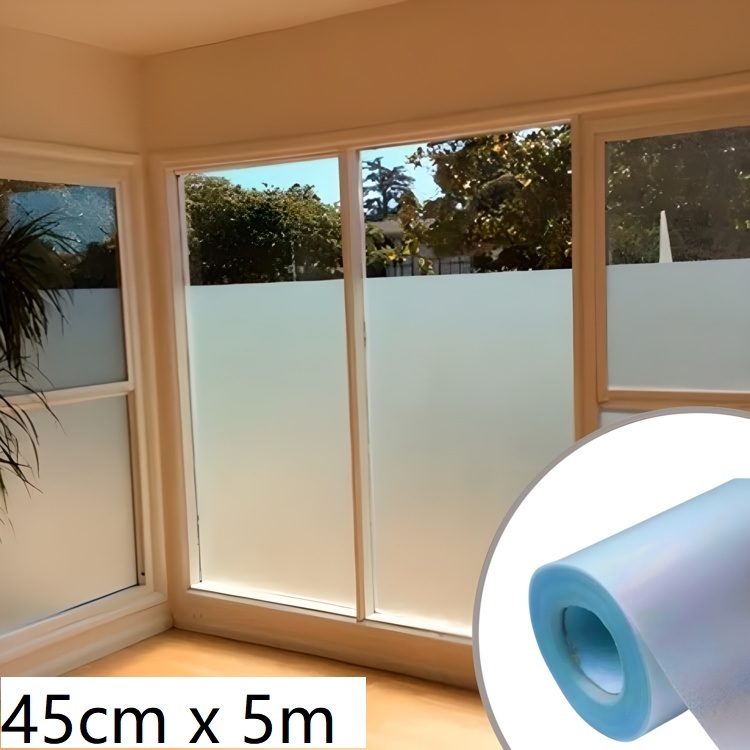 Adesivo Para Vidros 45cmx5m Portas e Janelas Eletrostático Transparente ...