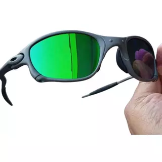 Óculos de Sol Doublex Verde Claro Mago G15 Juliet Tamanho Maior Lupa X-Metal Polarizado Pinado Vilão Penny Promocao