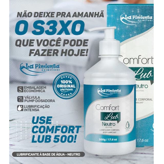 COMFORT LUB 500g OU 120g LUBRIFICANTE ÍNTIMO + VENDIDO DO MERCADO Neutro, Sabores ou Hot LA PIMIENTA
