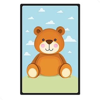 Quadro Placa Decorativa - Ursinho Infantil Para Criança 5360 em Oferta na Shopee