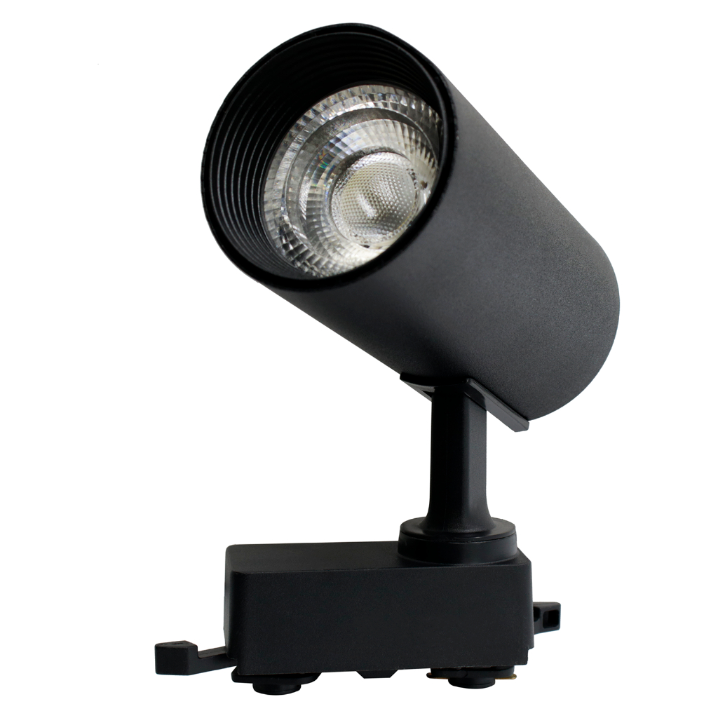 Spot Para Trilho Eletrificado 15w Preto Led Luz Forte