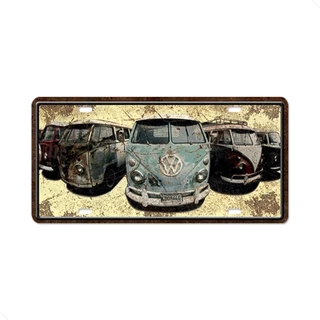 Quadro Decorativo Mdf - Placa Carro Kombi Diversas Patina 5266 em Oferta na Shopee