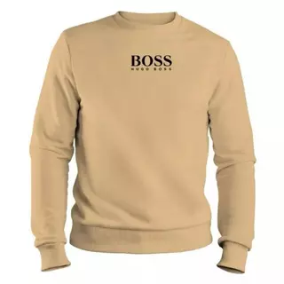 Moletom Careca Masculino Blusa de Frio Sem Capuz Flanelado