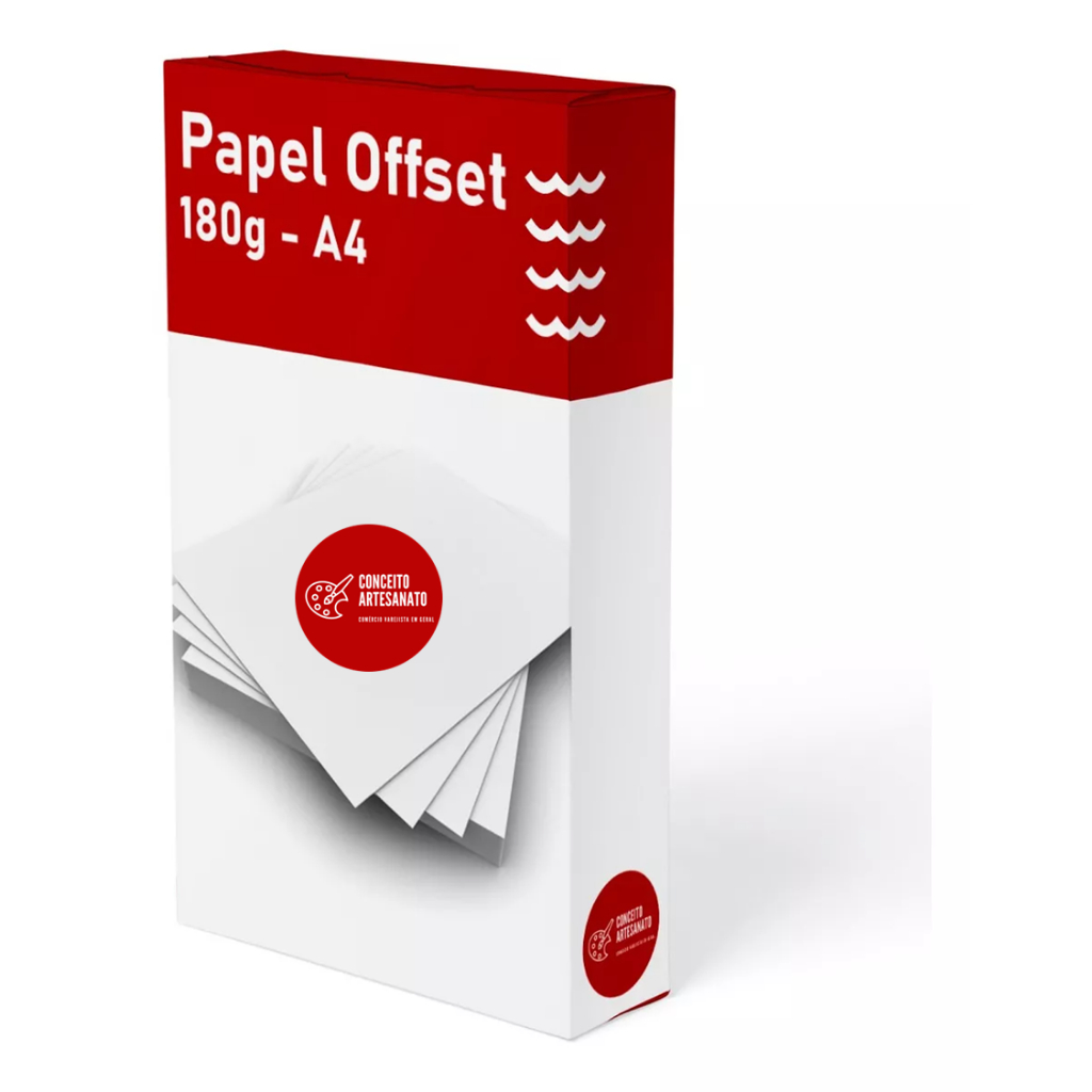 Papel Offset 180g - A4 - 100 folhas | Shopee Brasil