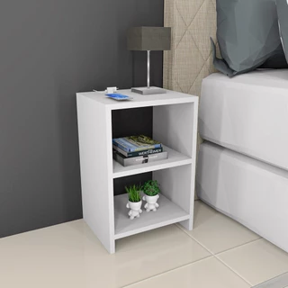 Mesa de Cabeceira Nicho | 100% MDF | Ideal Para Decoração de Quarto, Apoio Para Luminária