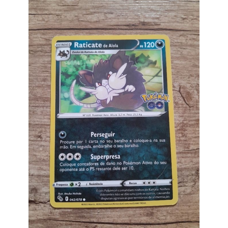 Carta Pokemon Raticate Original NM | Shopee Brasil