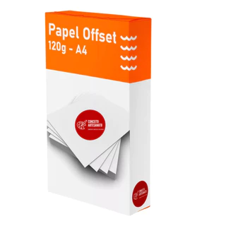 Papel Offset 120g (alta Alvura) - A4 - 250 folhas
