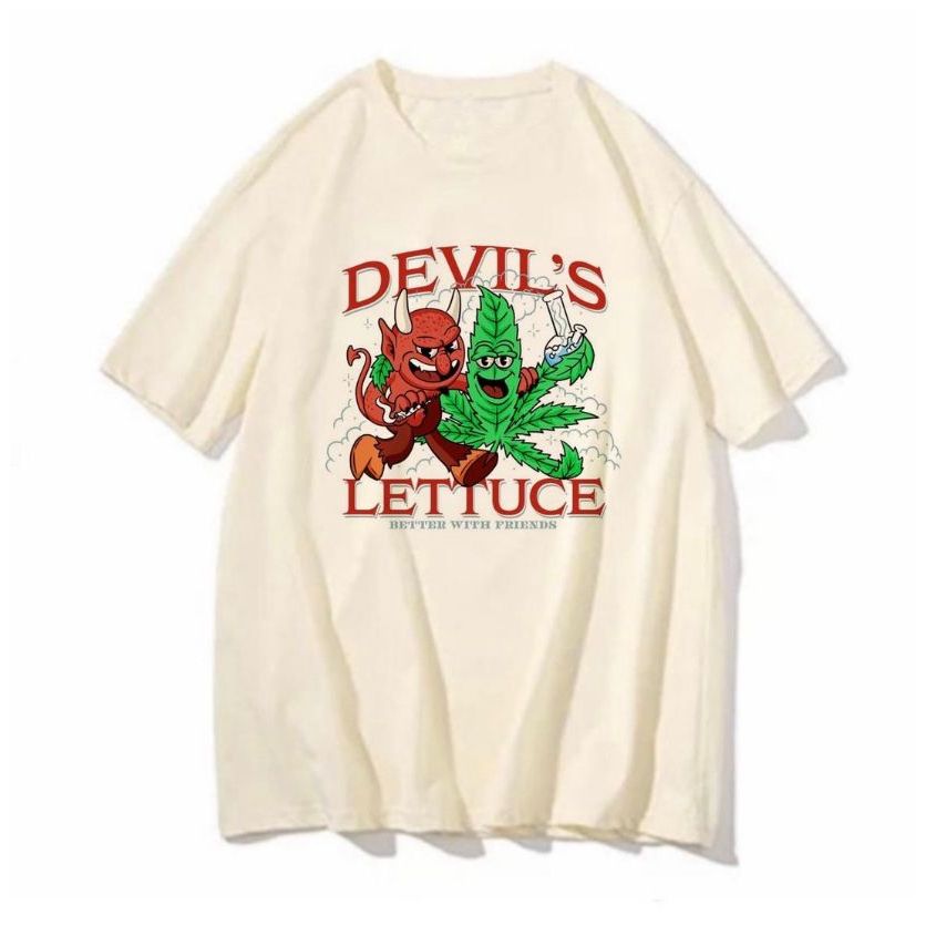 Camiseta Devils Lettuce blusa feminina masculina art desenho weed
