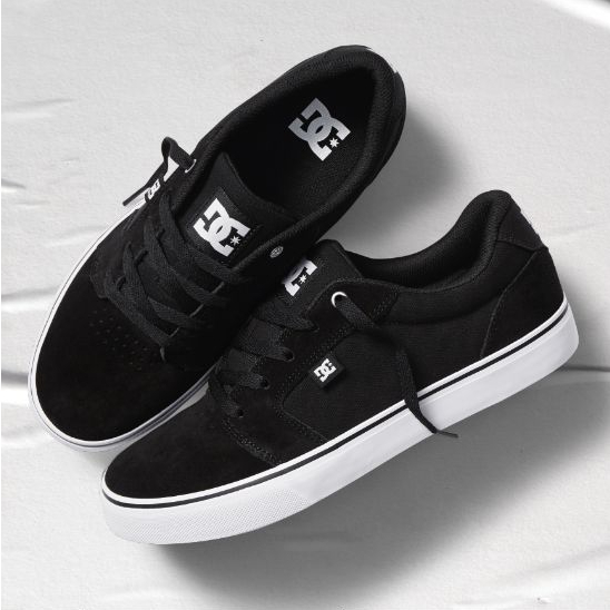 Tênis DC Shoes Anvil TX LA - Preto+Branco - Em estoque - Premium