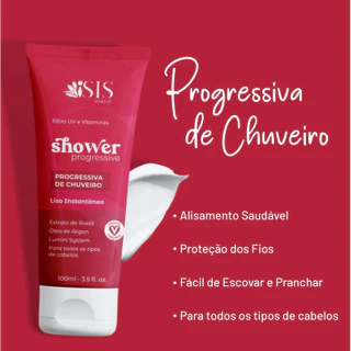 Progressiva de Chuveiro Sem Formol Liso Instantâneo 100ml Isis Make Up