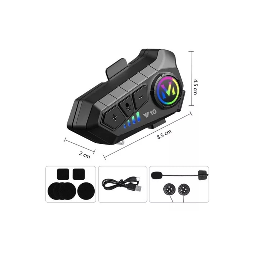 Fone bluetooth para motocicleta y10