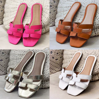 Sandália Chinelo Rasteirinha Feminina H Simples Dia a Dia Casual Barato