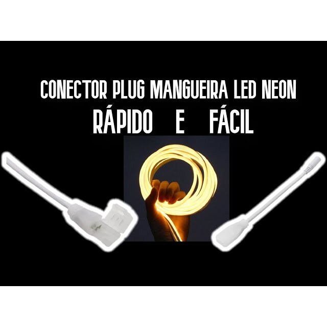 Conector Plug Mangueira Fita Led Neon 8x16mm 12v
