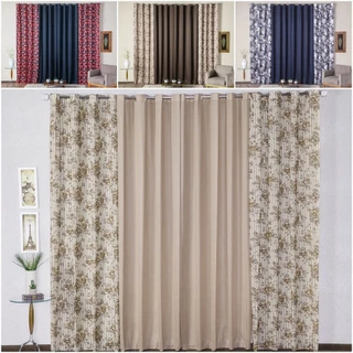 Cortina 6,00m x 2,80m para Decoração de Sala Quarto Porta Balcão Malha Gel com Ilhós Mista Estampada Muitas Opções