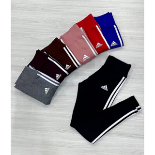 Calça Legging 3 Listras - Cintura Alta Modelo Feminino