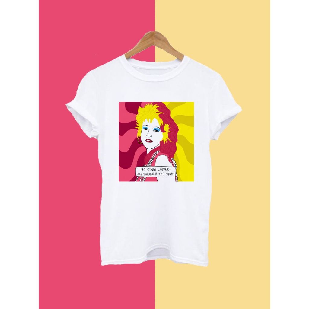 Camiseta Blusa Unissex - Cyndi Lauper (Estampas variadas) | Shopee