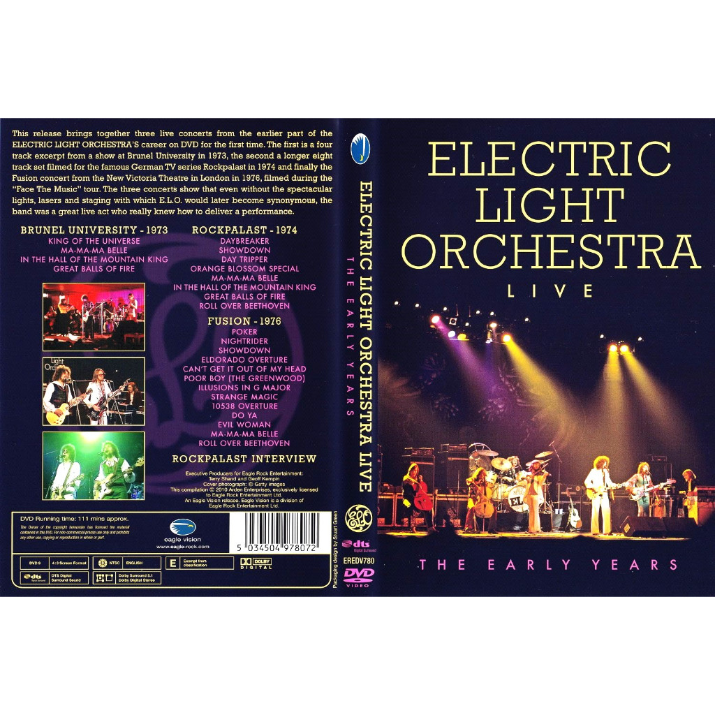 Electric Light Orchestra - Live - The Early Years | Shopee Brasil