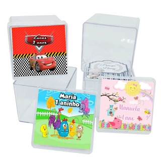 Caixinhas de acrílico 5x5 personalizadas - Todos os temas