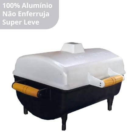 Churrasqueira Premium Durafort Bafo Portatil Alumínio Fundido + grelha