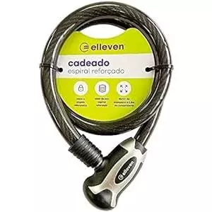 Cadeado Para Bicicleta Corrente Com Chave Bike, Moto, portão em Aço 80x15 cm Elleven