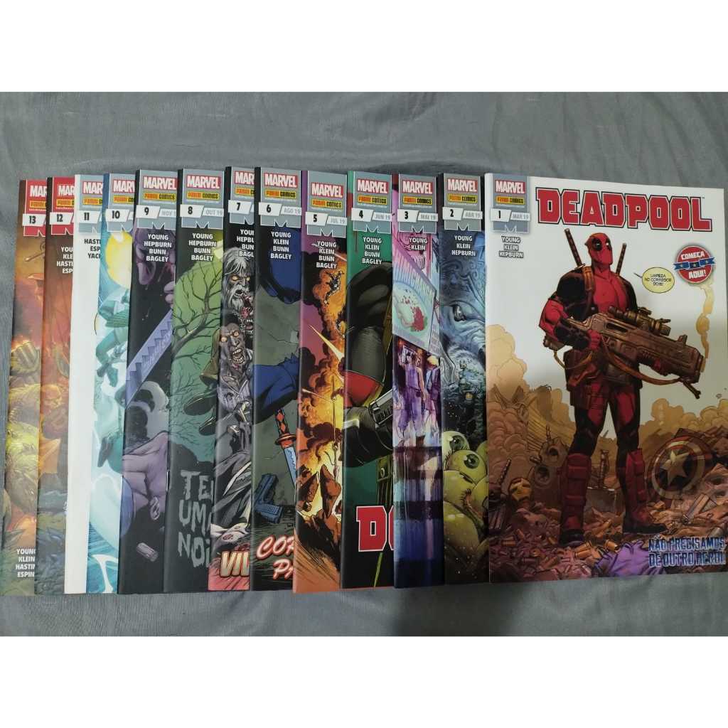 Coleção - Deadpool Mensal 2019 - Edição 1 a 13 - Skottie Young e outros