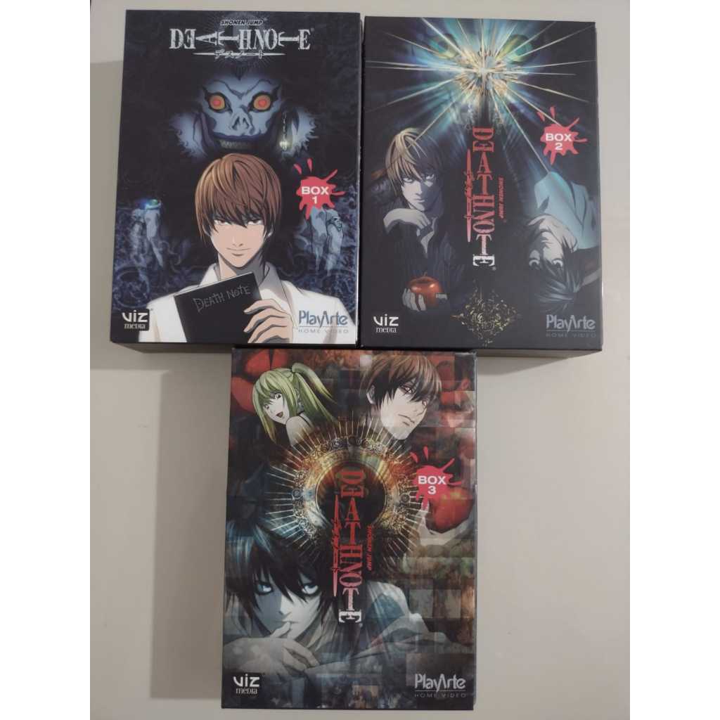 Death Note (Box 1,2,3) (9 DVDs) (Completo) | Shopee Brasil