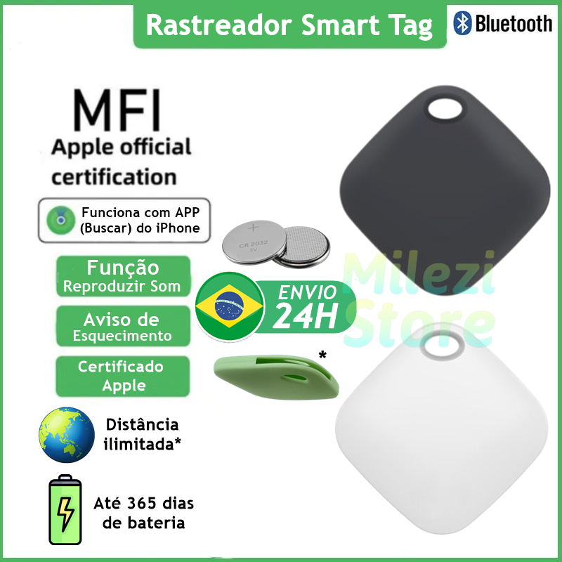 Mini Tag Rastreador iPhone Android Sem Limite de Distância Certificado ...