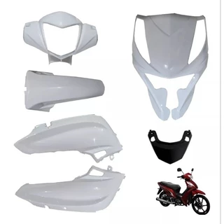 kit carenagem shineray jet 50cc sport 2012 até 2016 branca