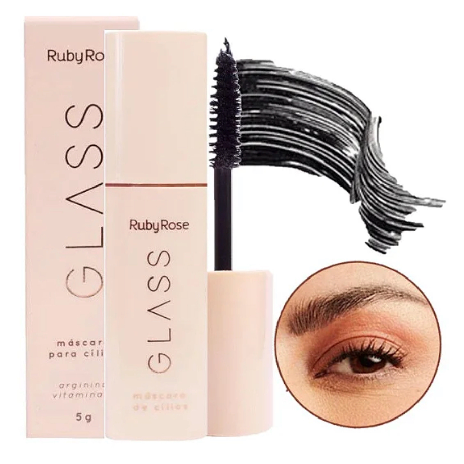 Máscara de Cílios Rimel GLASS Alta Fixação - By Ruby Rose | Shopee Brasil